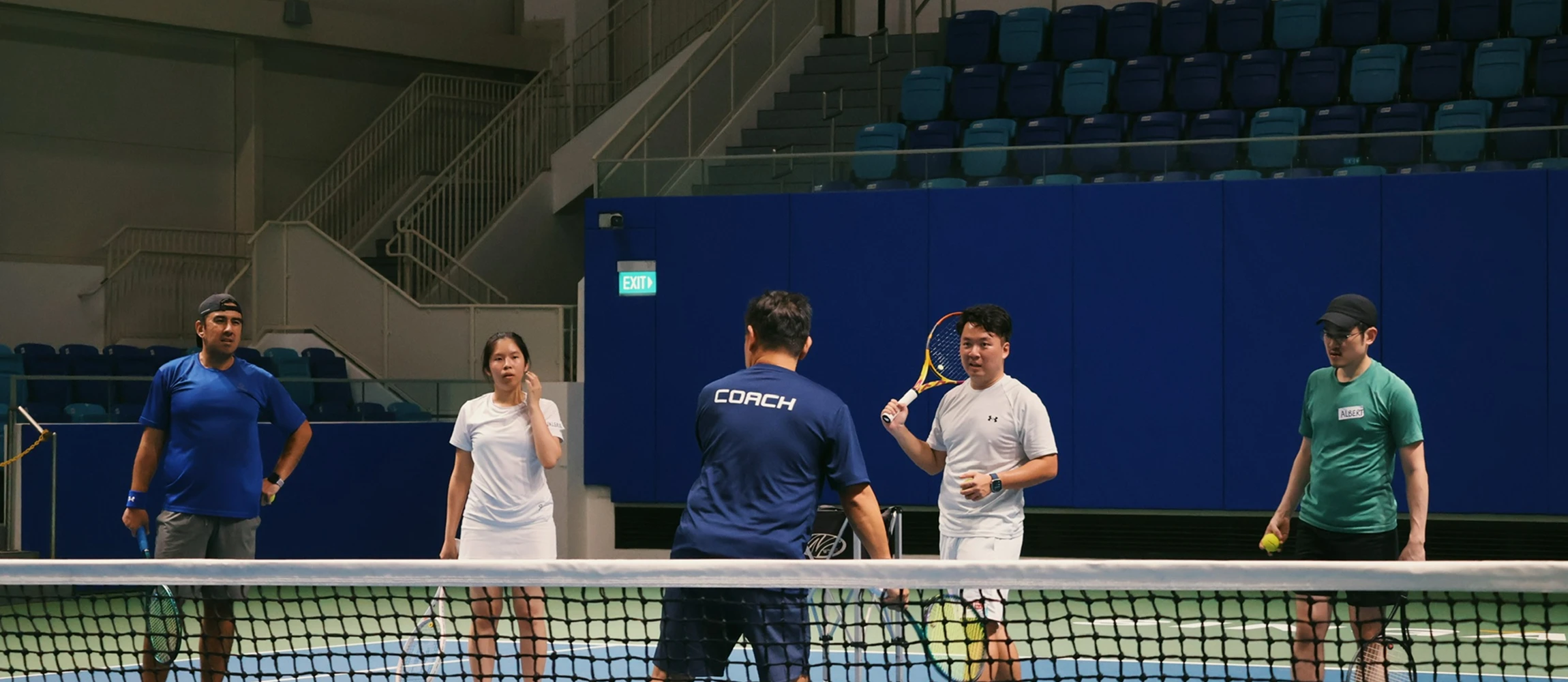 Tennis training programme for adults in Singapore